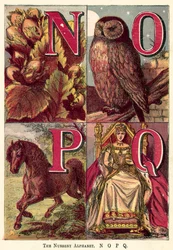 Das Kinderalphabet, N, O, P, Q